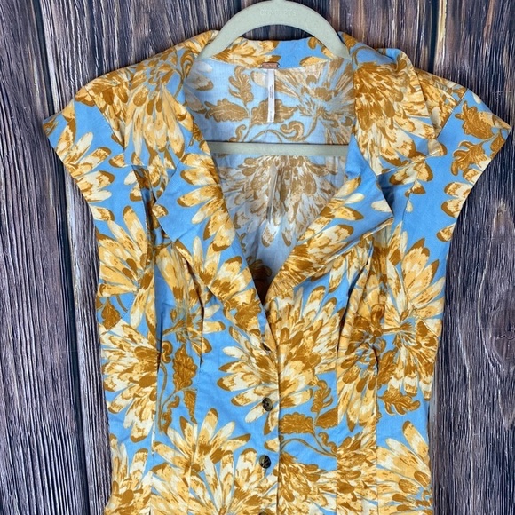 Free People Floral Jumpsuit- Size Large - Picture 4 of 16